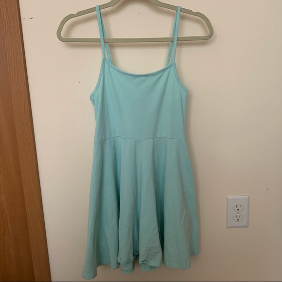 Divided mint blue strapless mini dress - Picture 1 of 2